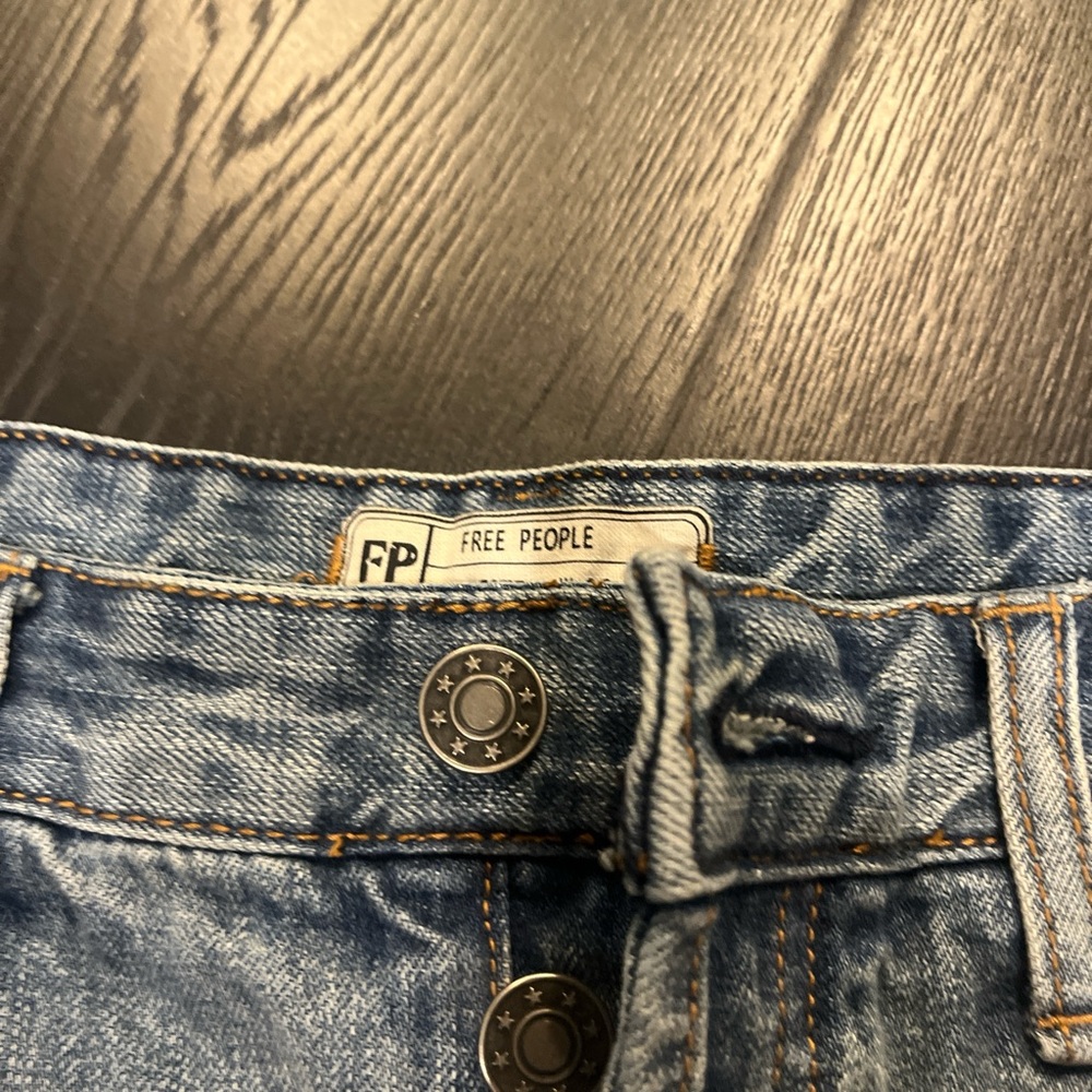 Free People Blue Denim Pants